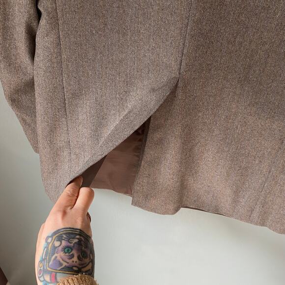 Vintage NORDSTROM 2 PIECE Men's 42 Trousers Sports Coat Wool Herringbone Classic - Picture 16 of 16